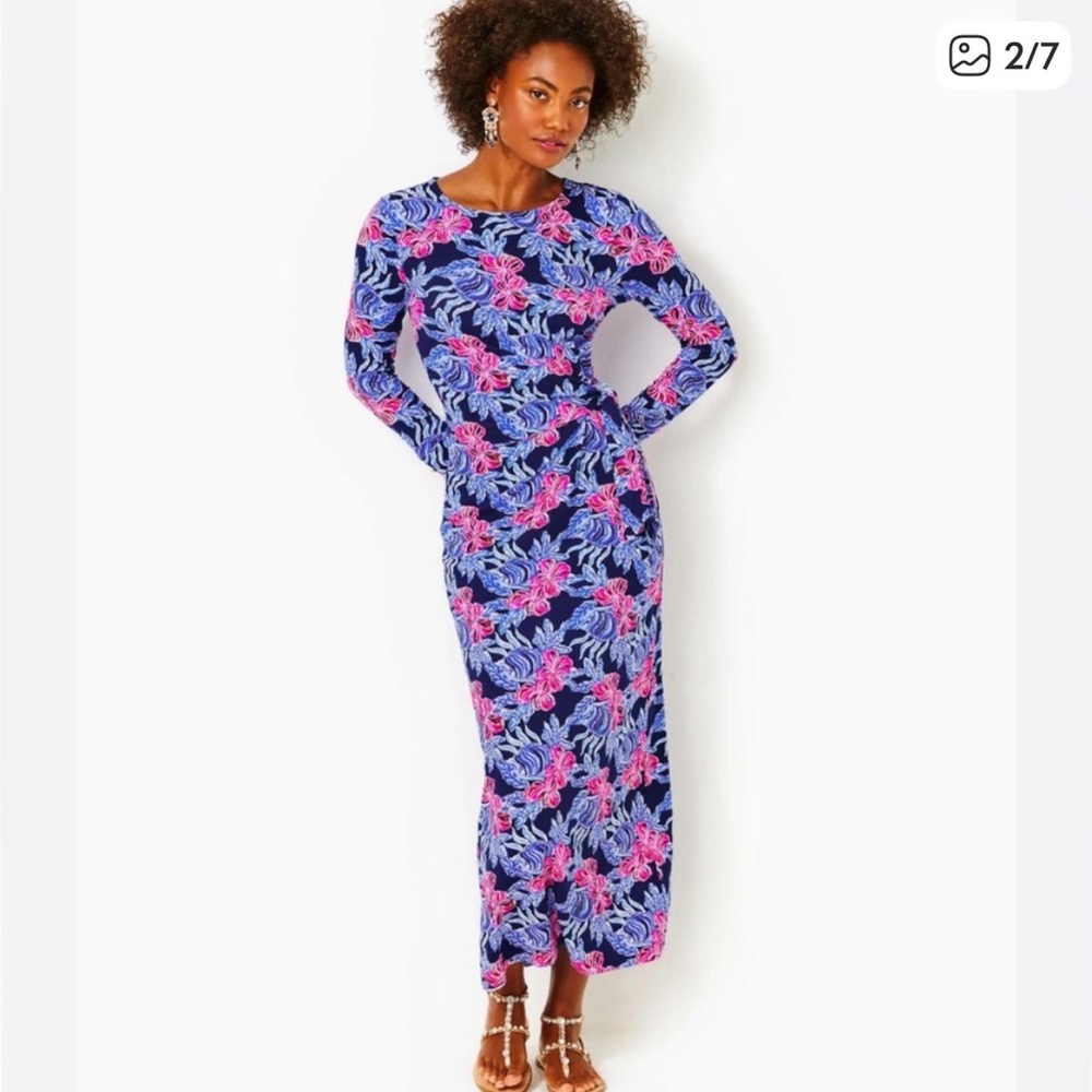 Lilly Pulitzer High Tide Long Sleeve Dress - Picture 2 of 9